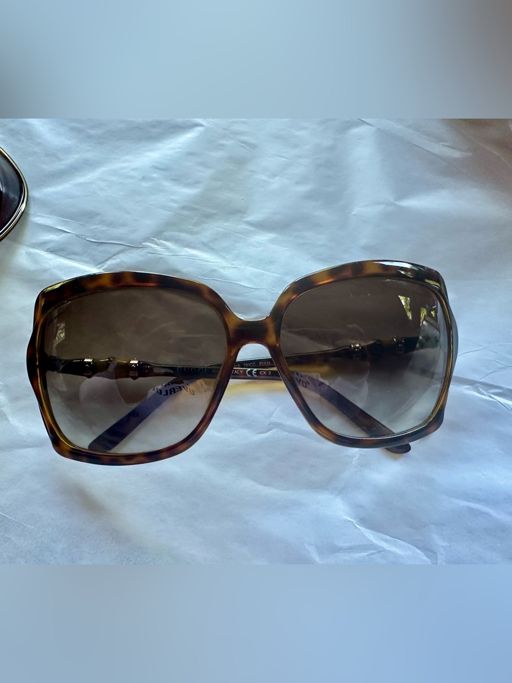 Gucci Oversized Bamboo Sunglasses